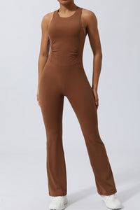 Thumbnail for Crisscross Wide Strap Sleeveless Jumpsuit