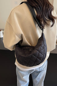 Thumbnail for Quilted Adjustable Strap Crossbody Bag