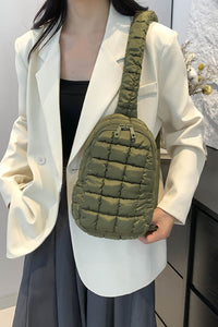 Thumbnail for Quilted Nylon Crossbody Bag