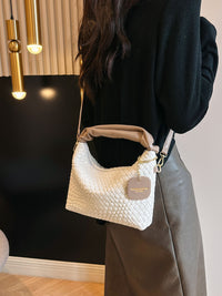 Thumbnail for PU Leather Woven Crossbody Bag