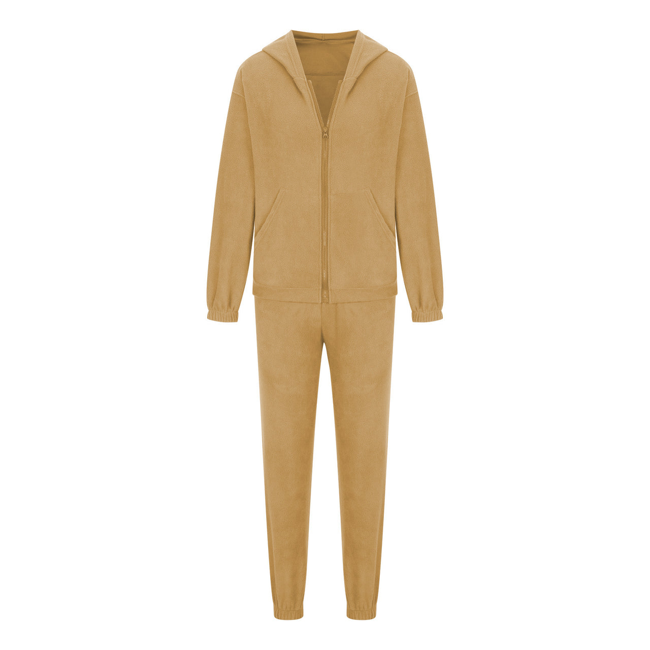 Zip Up Long Sleeve Hoodie and Joggers Set