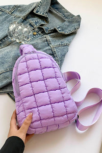 Thumbnail for Quilted Nylon Crossbody Bag