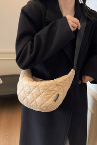 Thumbnail for Quilted Adjustable Strap Crossbody Bag