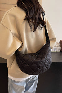 Thumbnail for Quilted Adjustable Strap Crossbody Bag