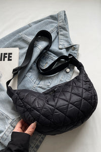 Thumbnail for Quilted Adjustable Strap Crossbody Bag