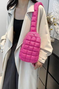Thumbnail for Quilted Nylon Crossbody Bag
