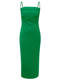 Thumbnail for Backless Cowl Neck Sleeveless Cami Dress
