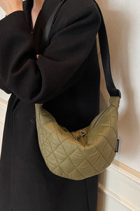 Thumbnail for Quilted Adjustable Strap Crossbody Bag