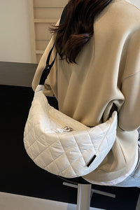 Thumbnail for Quilted Adjustable Strap Crossbody Bag
