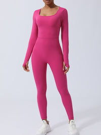 Thumbnail for Twisted Backless Long Sleeve Jumpsuit