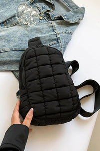 Thumbnail for Quilted Nylon Crossbody Bag