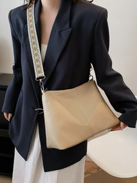 Thumbnail for PU Leather Geometric Pattern Strap Shoulder Bag