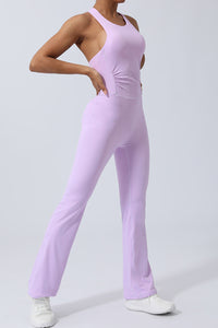 Thumbnail for Crisscross Wide Strap Sleeveless Jumpsuit