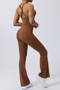 Thumbnail for Crisscross Wide Strap Sleeveless Jumpsuit