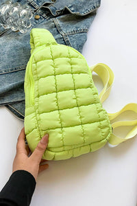 Thumbnail for Quilted Nylon Crossbody Bag