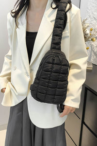 Thumbnail for Quilted Nylon Crossbody Bag