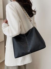 Thumbnail for PU Leather Geometric Pattern Strap Shoulder Bag