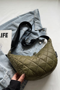 Thumbnail for Quilted Adjustable Strap Crossbody Bag