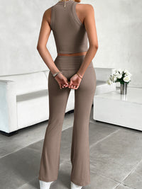 Thumbnail for Ribbed Round Neck Tank and Pants Set