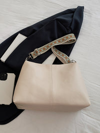 Thumbnail for PU Leather Geometric Pattern Strap Shoulder Bag