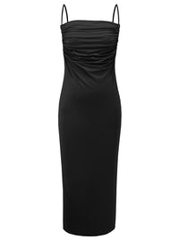 Thumbnail for Backless Cowl Neck Sleeveless Cami Dress