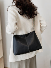 Thumbnail for PU Leather Geometric Pattern Strap Shoulder Bag
