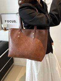 Thumbnail for PU Leather Medium Shoulder Bag
