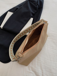 Thumbnail for PU Leather Geometric Pattern Strap Shoulder Bag