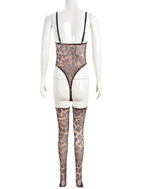 Thumbnail for Mesh Bodysuit With Stockings
