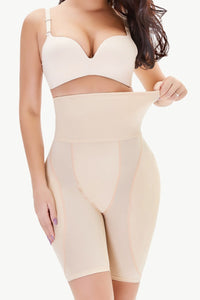 Thumbnail for Full Size High Waisted Pull-On Shaping Shorts