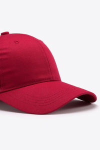Thumbnail for Plain Adjustable Cotton Baseball Cap