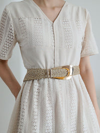 Thumbnail for Irregular Buckle Braid Belt