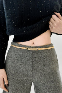 Thumbnail for Elastic Iron Skinny Belt
