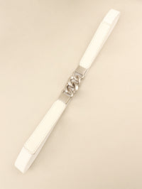 Thumbnail for Zinc Alloy Buckle Elastic PU Belt