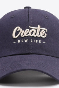 Thumbnail for CREATE NEW LIFE Adjustable Cotton Baseball Cap