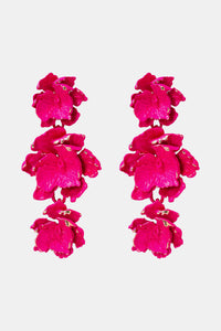 Thumbnail for Flower Shape Zinc Alloy Dangle Earrings