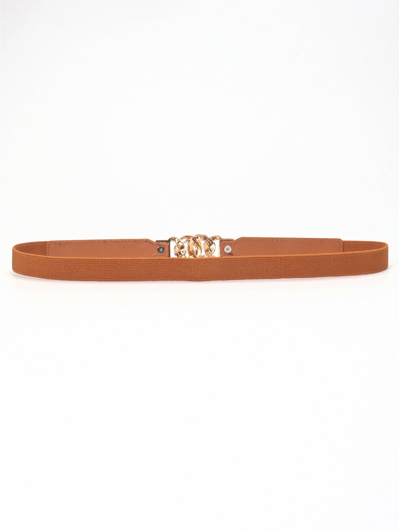Zinc Alloy Buckle Elastic PU Belt