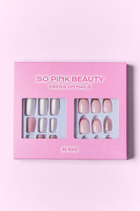 Thumbnail for SO PINK BEAUTY Press On Nails 2 Packs