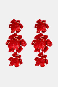 Thumbnail for Flower Shape Zinc Alloy Dangle Earrings