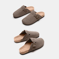 Thumbnail for Suede Closed Toe Buckle Slide