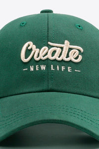 Thumbnail for CREATE NEW LIFE Adjustable Cotton Baseball Cap