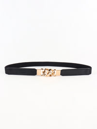 Thumbnail for Zinc Alloy Buckle Elastic PU Belt