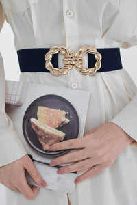 Thumbnail for Zinc Alloy Buckle Elastic Belt