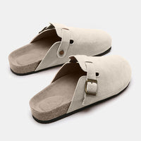 Thumbnail for Suede Closed Toe Buckle Slide