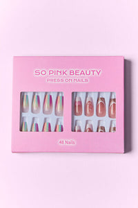 Thumbnail for SO PINK BEAUTY Press On Nails 2 Packs