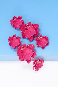 Thumbnail for Flower Shape Zinc Alloy Dangle Earrings