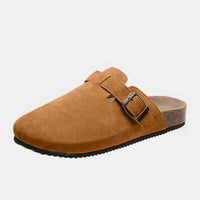 Thumbnail for Suede Closed Toe Buckle Slide