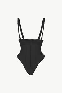 Thumbnail for Full Size Adjustable Strap Zip-Up Shaping Bodysuit