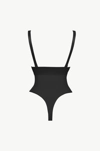 Thumbnail for Full Size Adjustable Strap Zip-Up Shaping Bodysuit