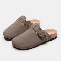 Thumbnail for Suede Closed Toe Buckle Slide